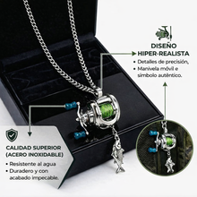 Colgante Carrete de Pesca Realista